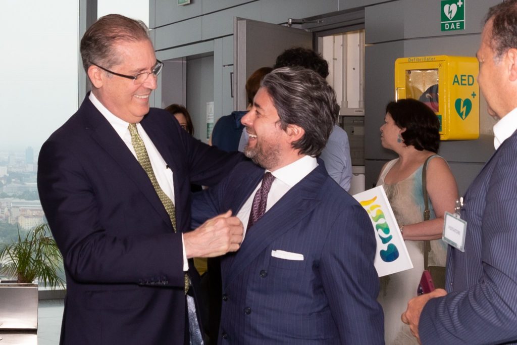 Ambasciatore Hadil da Rocha Vianna e Graziano Messana presidente della ITALCAM